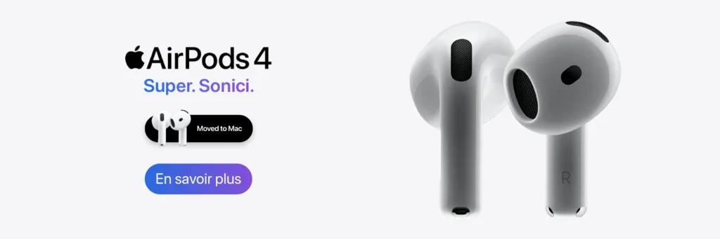 Apple AirPods 4 à Derbghalef, Maroc - Boutique électronique en ligne