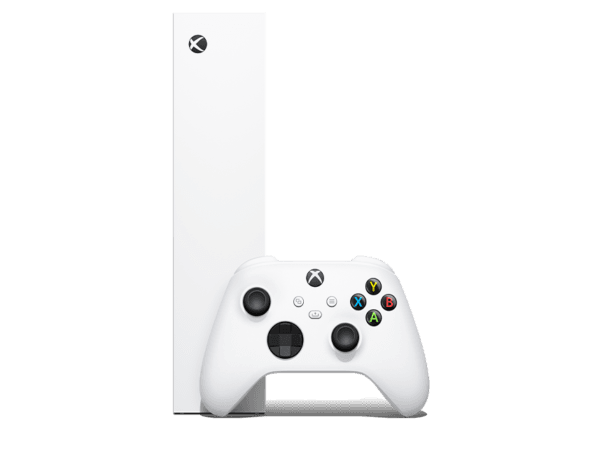 Xbox Series S vue de Côté, design soigné et détails techniques avec un prix attractif à Derbghalef.