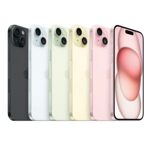 ensemble de iPhone 15 plus avec toutes les couleurs