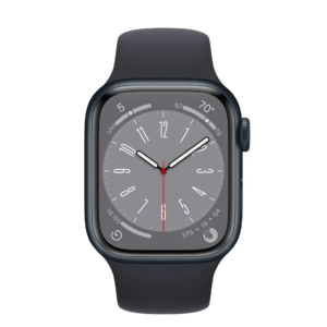 Apple Watch Series 8 GPS 41mm Boîtier aluminium minuit de avec bracelet sport minuit prix Maroc vue de face