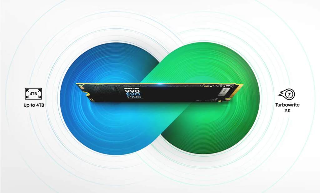 Disque Dure SAMSUNG SSD NVMe 990 Evo Plus 4 To M.2