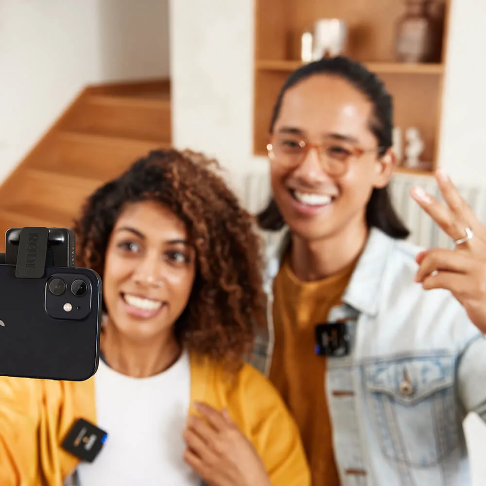 rode wigo2 insitu couple vlogging iphone home