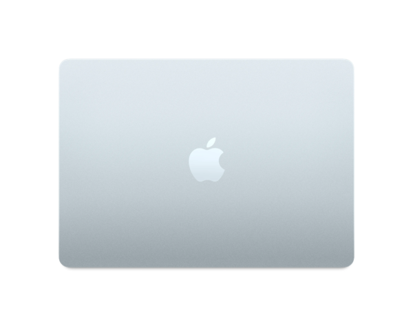 MacBook Air M4 Argent - Vue de haut avec écran fermé (2)