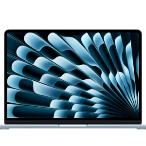 MacBook Air M4 Bleu Ciel prix mroc - Vue frontale avec écran ouvert