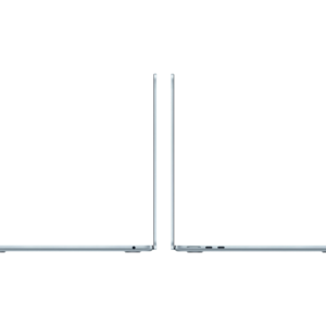 MacBook Air M4 en finition bleu ciel - Vue de coté