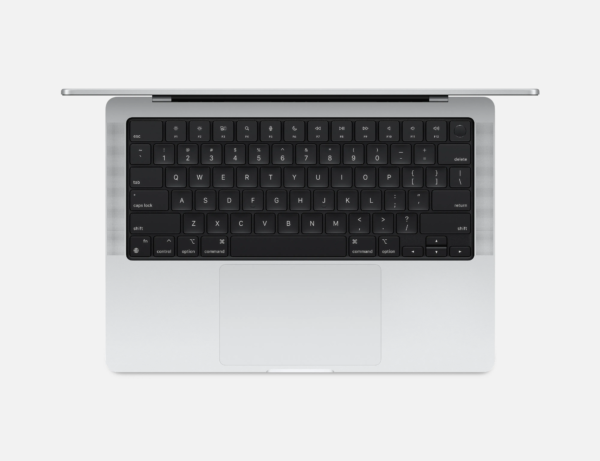 MacBook Pro Prix Maroc Argent vue de Haut écran Ouvert citystore.ma
