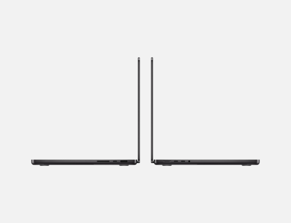MacBook Pro 14 Prix Maroc Noir sidéral vue de coté écran ouvert citystore.ma