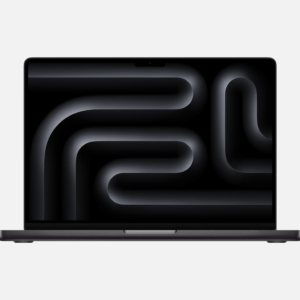 MacBook Pro 14 Prix Maroc Noir sidéral vue de face écran ouvert citystore.ma