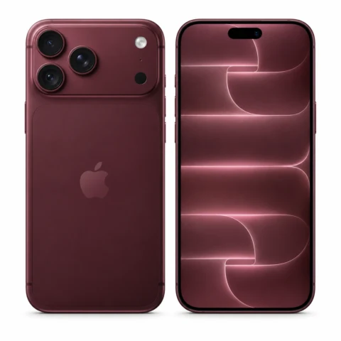 Apple iPhone 18 Pro 256Go Bordeaux, vues avant et arrière, Prix Maroc Derb Ghallef CityStore